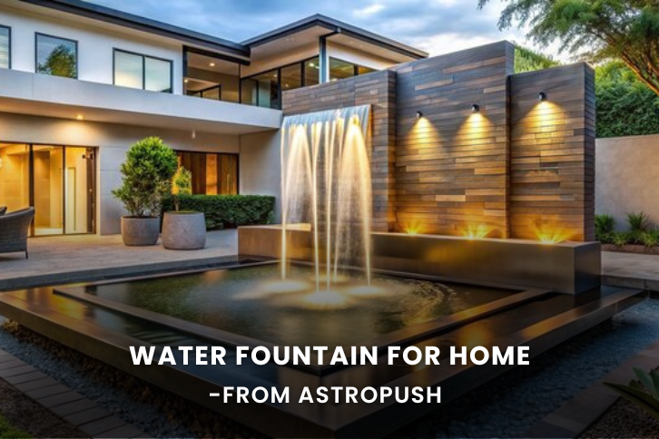Enhance home harmony with a water fountain, guided by Vastu Shastra principles for positive energy and prosperity.
