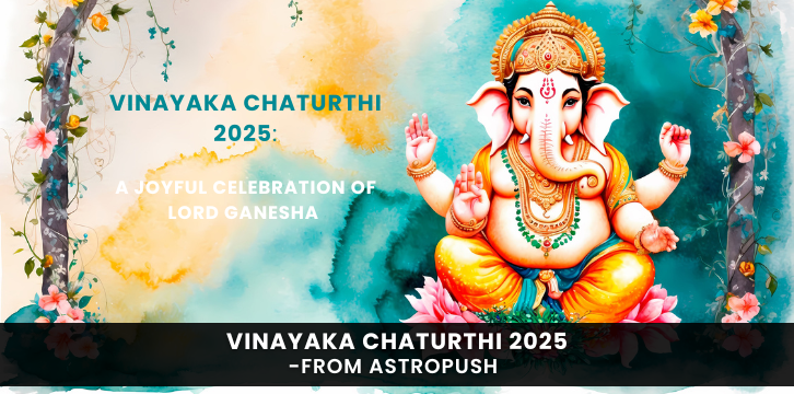 Lord Ganesha idol decorated for Vinayaka Chaturthi 2025 celebration symbolizing joy, devotion, and new beginnings.