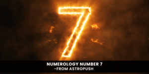 Mystical number 7 with cosmic background – exploring the spiritual meaning and power of numerology number 7