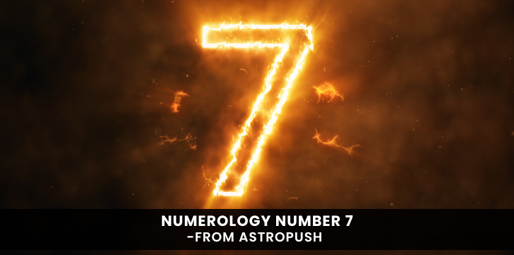 Mystical number 7 with cosmic background – exploring the spiritual meaning and power of numerology number 7