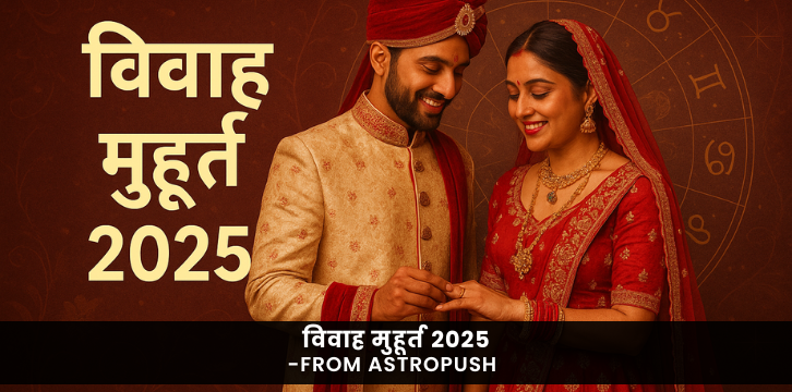 2025 में शुभ विवाह मुहूर्त की तैयारी करते हुए पारंपरिक परिधान में भारतीय जोड़ा, शुभ तिथियों का उत्सव मनाते हुए।
