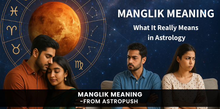 Understanding Manglik meaning in astrology and its effects on relationships, marriage, and kundli compatibility.