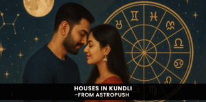 Illustration of 12 houses in kundli showing their meaning, significance, and role in Vedic astrology predictions