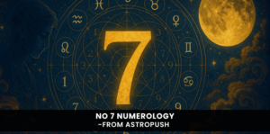 Illustration representing No 7 Numerology as the spiritual seeker, symbolizing wisdom, intuition, and inner knowledge.
