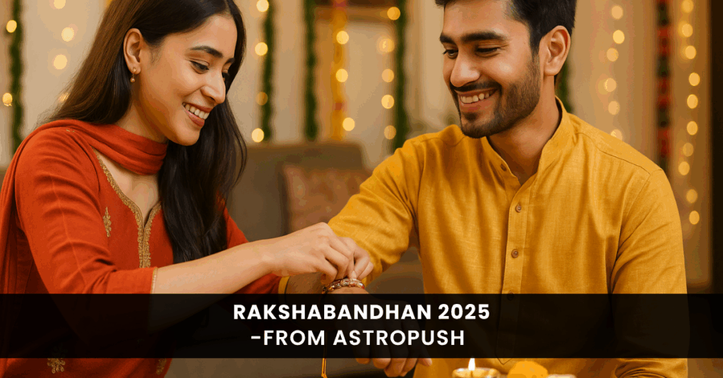Rakshabandhan 2025 celebration with brother and sister tying rakhi symbolizing love, protection, and tradition