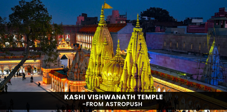 Kashi Vishwanath Temple in Varanasi – sacred Hindu shrine on the banks of the Ganges, a spiritual pilgrimage site