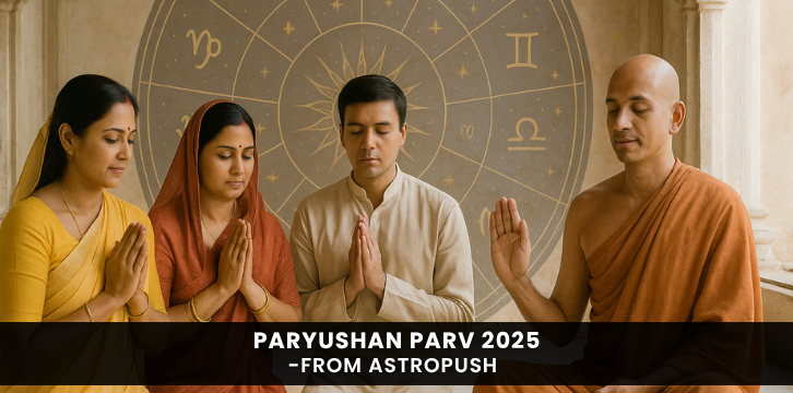 Paryushan Parv 2025 celebrations symbolizing forgiveness, fasting, and spiritual growth in Jainism.