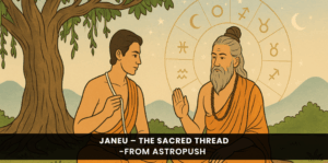Janeu – The Sacred Thread of Spiritual Awakening symbolizing purity, discipline, and the start of Vedic learning.