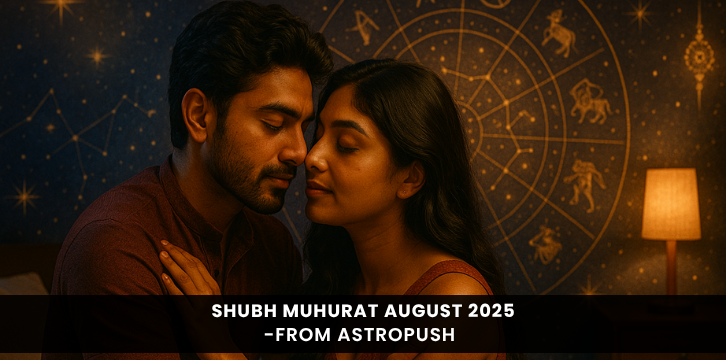 Shubh Muhurat August 2025 – Discover auspicious dates for marriage, housewarming, and new beginnings with AstroPush.