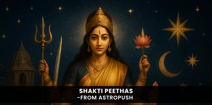 Shakti Peethas – sacred temples dedicated to the Divine Mother across India, rich in spiritual power and history.