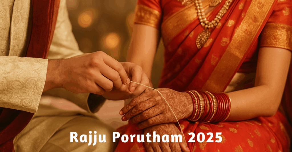 Rajju Porutham 2025 guide explaining marriage compatibility in Vedic astrology for happy and lasting relationships.